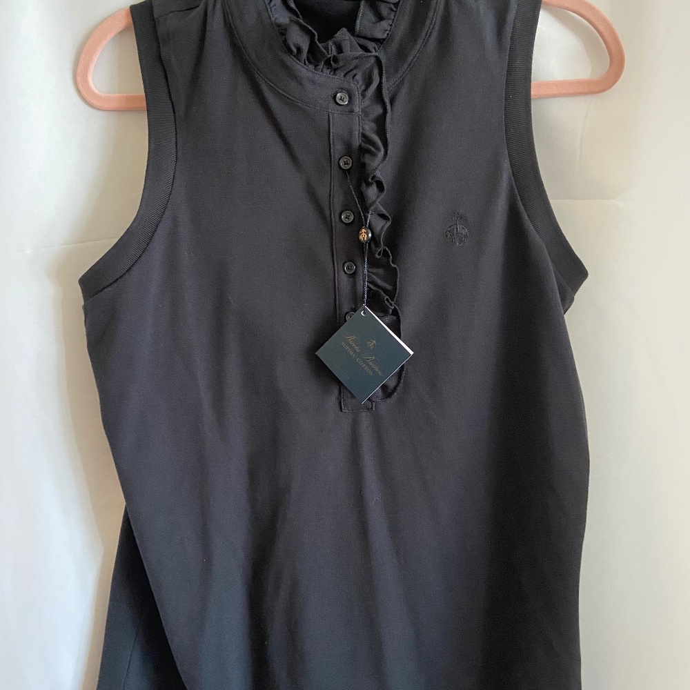 Brooks Brothers Sleeveless Ruffle Shirt - Picture 1 of 4